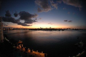 Coucher de soleil Miami