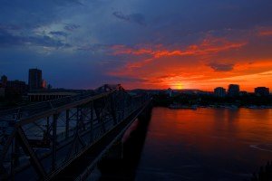 Coucher de soleil à Ottawa